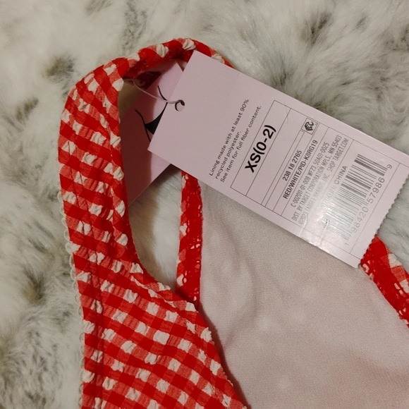 Wild Fable Red Checkered Bikini Bottom Size XS(0-2) - Picture 4 of 10